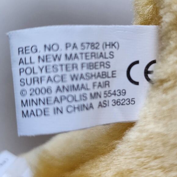 Harris Bank Hubert Lion Stuffed Animal Wearing Glasses Large 24" Animal Fair - Picture 5 of 6